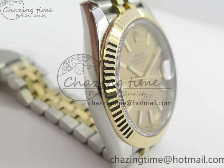 Best Bracelet Dial WWF Stick 126333 Edition 41 Makers YG Jubilee DateJust Wrapped Gold Wrapped SS SS A2836 on YG 0410